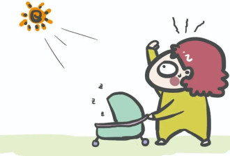 夏天这样用婴儿车 害宝宝严重可致休克