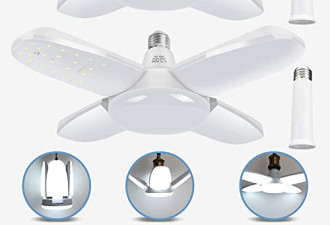 Sujeet LED车库灯2件60W多向照明$48.98