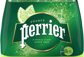 白菜：Perrier 气泡水巴黎水  6瓶x1L 0卡0糖