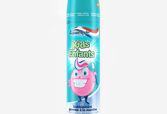 Aquafresh 儿童牙膏 可爱有趣按压式