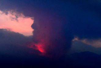 日本九州樱岛火山喷发 日发布史上第二次5级警报