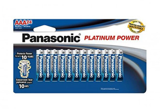 Panasonic 7号无汞碱性电池24节$13