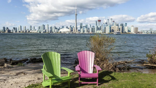 Toronto's skyline from the islands