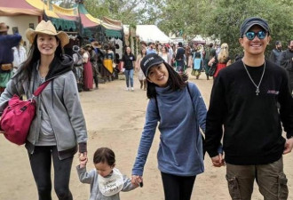 林依晨夫妇合体出游，39岁还是娃娃脸