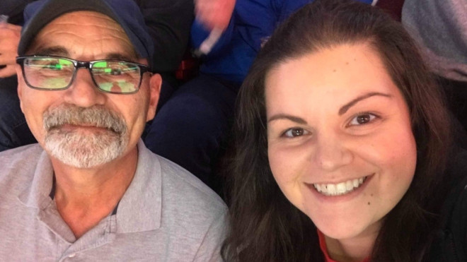 Stephanie Cybriwski is pictured with her father, Myron, who died while waiting for an ambulance in Montreal. (Photo courtesy of Sephanie Cybriwski) 