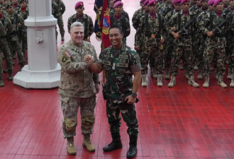 访中国刚刚结束 印尼与美启动联合军演
