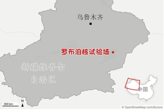 卫星图像显示中国在新疆扩建核试验场