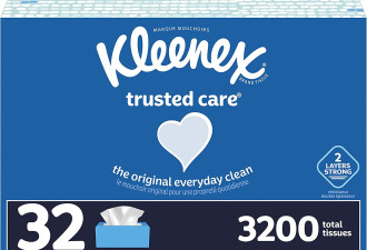 Kleenex 抗敏2层面巾纸32盒*100抽！