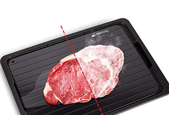 Meidong铝合金快速解冻板 提升烹饪效率 $23.98