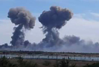 乌克兰：九架俄罗斯战机在克里米亚基地爆炸中被毁