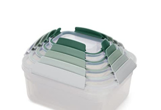 Joseph Joseph可叠放食物保鲜盒10个$33.92