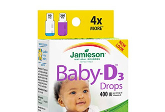 Jamieson 婴儿维生素D3滴剂400IU $11.39