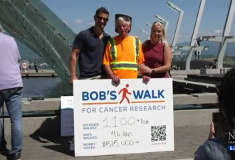加拿大79岁老人从卡尔加里走到温哥华 慈善筹款超50万