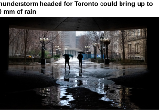 雷暴强降雨来袭多伦多！警告：要远离水域