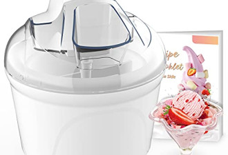 Vpcok Direct迷你冰淇淋机 20分钟自制$29.99
