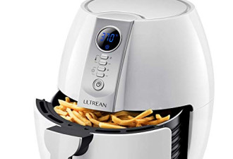 ULTREAN 4L容量 空气炸锅3色选$71.99