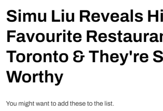 吃货盘点！刘思慕透露最爱的8家多伦多餐厅！超多中国菜！