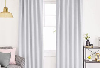 Deconovo 遮光隔热窗帘$27.99!52W x 84L英寸