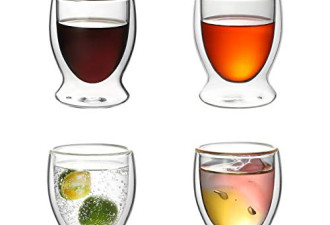 VEVOK CHEF 双层玻璃杯 隔热保温$23.99