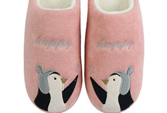 Komyufa 记忆海绵暖绒拖鞋$12.99