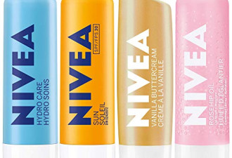 Nivea 护唇套装 水润嘟嘟唇$6.62收4只