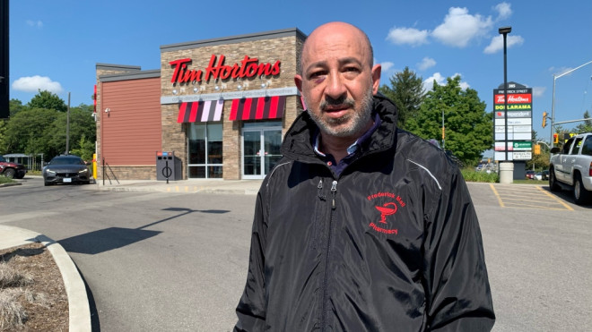 Kitchener, Ont. pharmacist Ramzy Shaker says he was attacked for administering COVID-19 vaccines. (Stephanie Villella/CTV Kitchener) (Sept. 3, 2022)