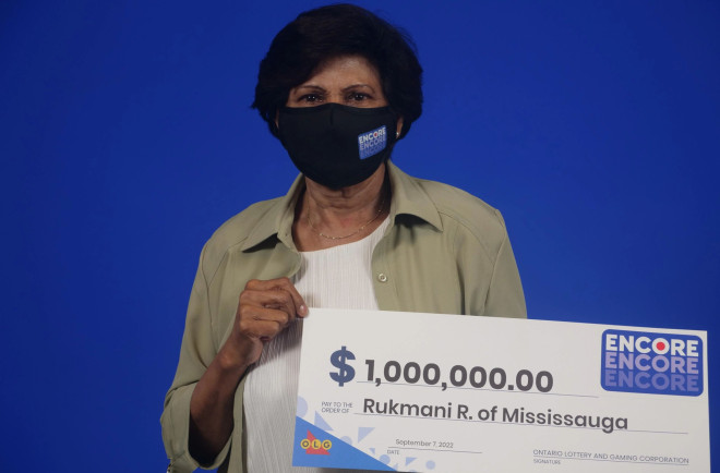 Ontario lottery winner, Rukmani Rama.