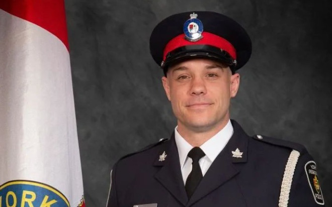 York Regional Police Const. Travis Gillespie, aged 38, was killed Wednesday morning.