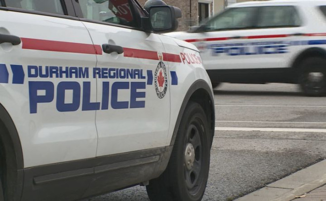 Durham Regional Police cars are seen in this file image.
