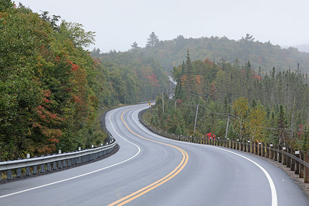 Approaching the West Gate in Algonquin Park on September 20, 2022.