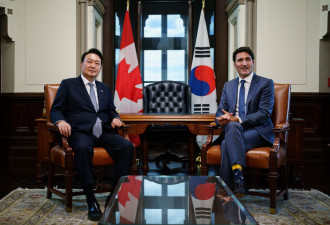 杜鲁多总理会见韩国总统尹锡悦 发表联合声明