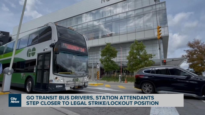 GO Transit bus drivers, station attendants, safety officers step closer to strike  position