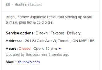 多伦多华人喜爱的知名寿司店宣布永久关闭