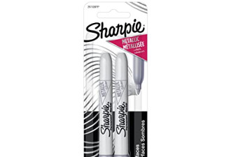 Sharpie 银色记号笔2支快干防水不脱落$2.14