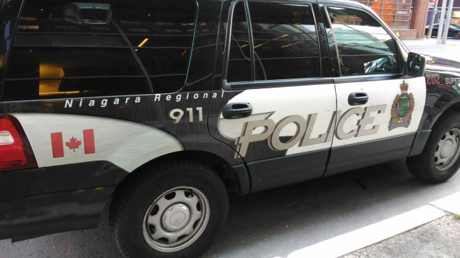 A Niagara police vehicle.