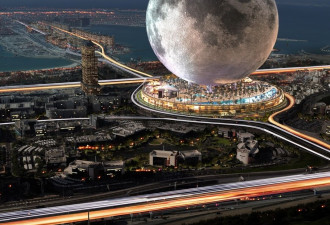 迪拜豪砸百亿建巨大“月球”：带陨石坑洞