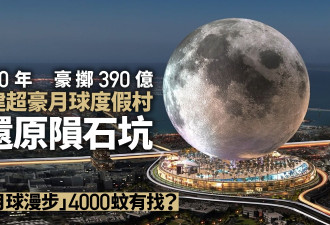 迪拜豪砸百亿建巨大“月球”：带陨石坑洞