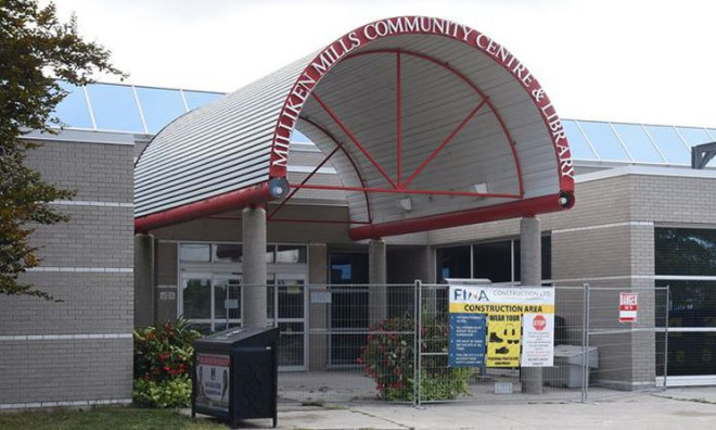 Milliken Mills Community Centre and Library entrance