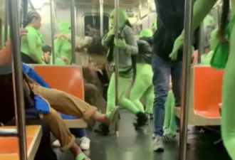 【视频】 “我被外星人袭击了！”绿色妖精地铁上围殴少女！