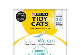 Tidy Cats 超轻防尘猫砂7.71kg 亚马逊自营$32.55