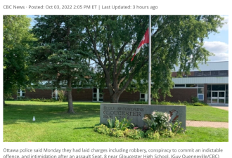 渥太华一学生被6人围殴涉抢劫和种族主义
