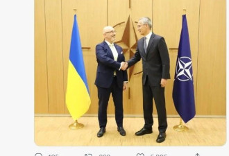 乌克兰防长：乌克兰已经事实上加入北约了