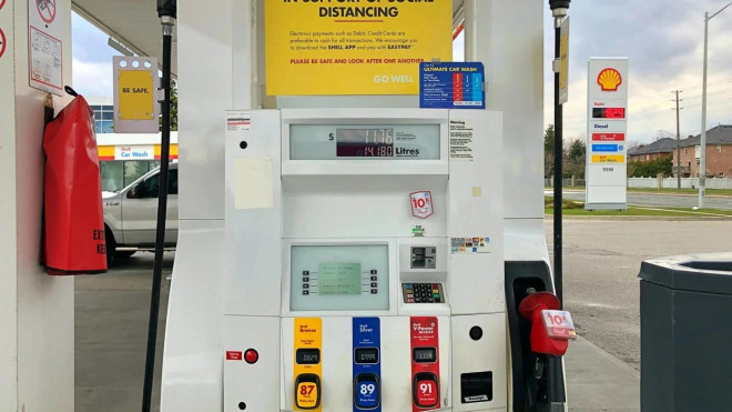 An Ontario gas pump