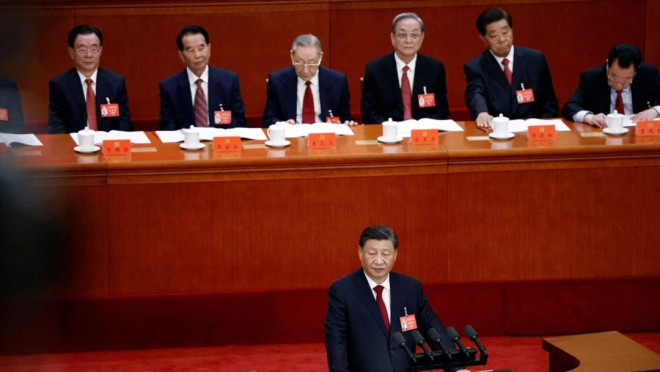 中共二十大报道:四通桥反习抗议事件后二十大揭幕江泽民等四政治老人缺席