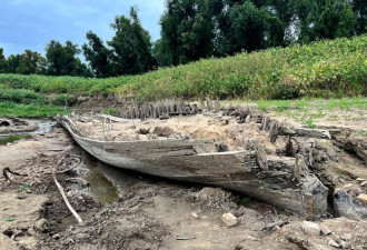 密西西比河干 意外出土“19世纪古船残骸”