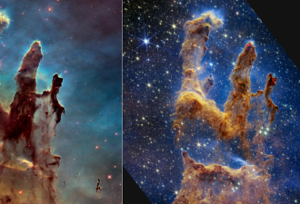 宇宙绝美图像！韦伯望远镜拍下创世之柱惊人细节