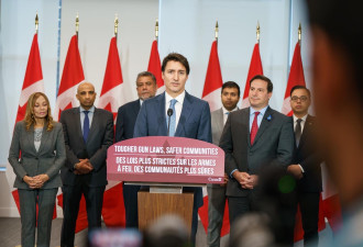 杜鲁多宣布：加拿大全面冻结手枪市场