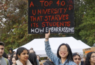 加拿大名校大批学生罢课！亚裔女生举牌抗议！