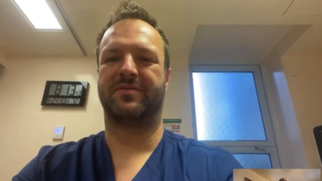 Emergency room physician Dr. Sebastien Marin said he saw a patient die in front of him last weekend after the man had waited 16 hours in the emergency room to see a doctor. (Kelly Greig/CTV News)