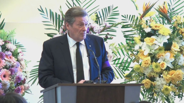 John Tory, Lai ceremony